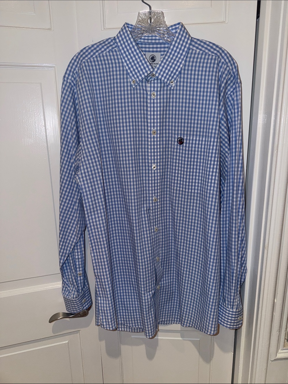 Southern Proper Blue Gingham Button-Down Shirt